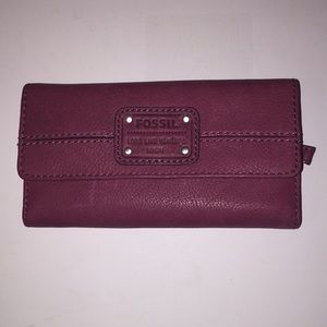 Fossil red wallet NWT